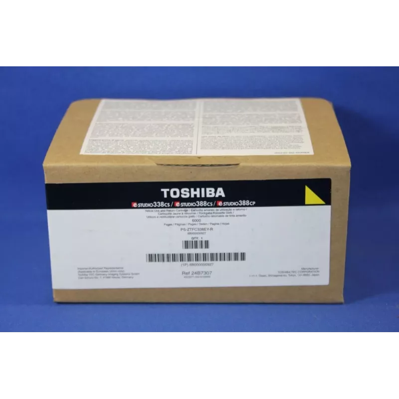 Toshiba 6B000000927/T-FC338EYR Tonera kasetne dzeltenā krāsā, Return Program. 6K lapaspuses
