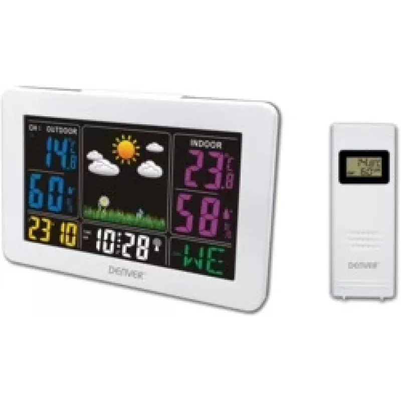 Digitālā meteoroloģiskā stacija Denver WS-540balta