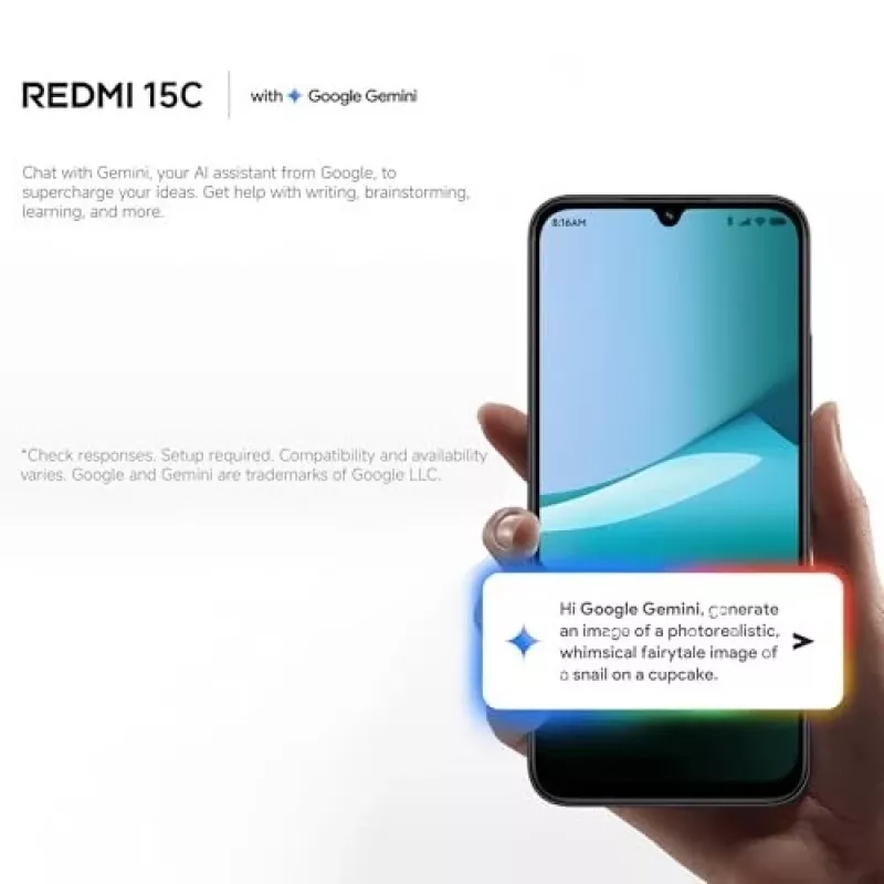 Viedtālrunis Xiaomi Redmi 15C 6,9 collas 4 GB RAM 128 GB krātuve Zils, Helio G81-Ultra, 6000 mAh, IP64