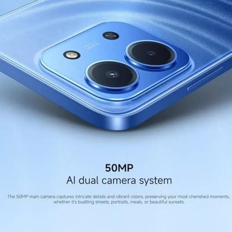 Viedtālrunis Xiaomi Redmi 15C 6,9 collas 4 GB RAM 128 GB krātuve Zils, Helio G81-Ultra, 6000 mAh, IP64