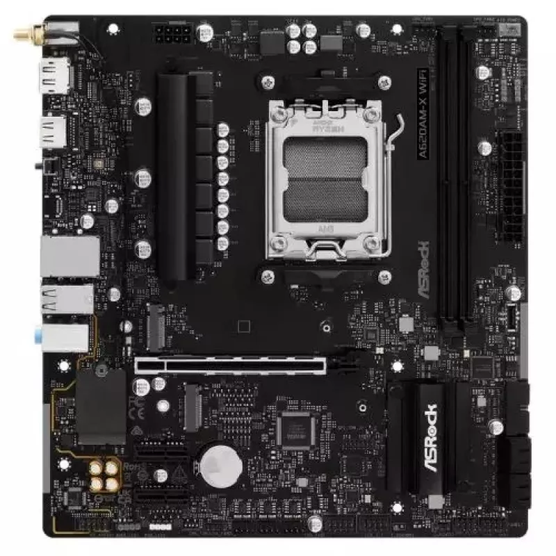 ASRock A620AM-X WiFi AMD A620 AM5 Micro-ATX mātesplate