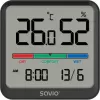 Iekštelpu temperatūras un mitruma sensors SAVIO CT-01/B brīvi stāvošs, LCD, -10–55°C, 10–99% RH, CR2032