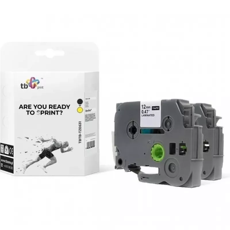 Print Label TBP TBTB-TZE631., Label Maker, dzeltena