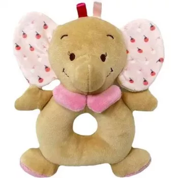 Grabutis TULILO 9362 rozā zilonītis 18 cm mazuļa rotaļlieta