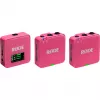 Bezvadu mikrofons RODE Wireless GO III Pink — kompakta divu kanālu raidītāja un uztvērēja sistēma