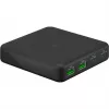GOOBAY multiportu USB-C PD GaN galda lādētājs 65 W, melns