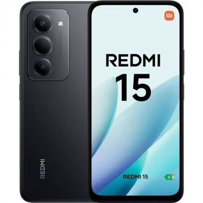 Viedtālrunis Xiaomi Redmi 15 6,9 collu 8 GB RAM 256 GB atmiņa 7000 mAh Melns