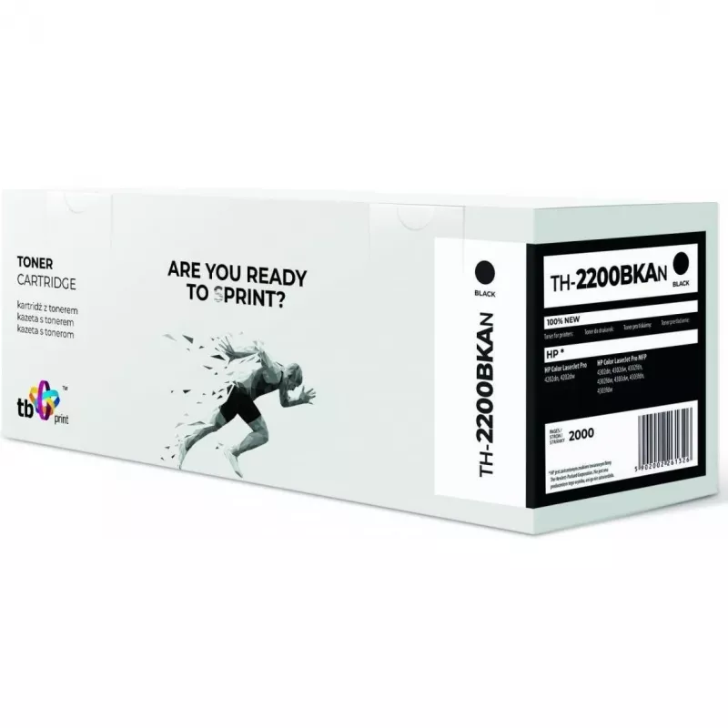 Print, Toner, Toner per HP Krāsa LaserJet Pro 4202 W2200A TH-2200BKAN 100 Nuovi Melns
