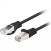Lanberg kabelis Patch Cat.6 Ftp 0,5 M Melns Fluke Passato Iepakojums 10 Gabali (F/UTP, CAT6, 0,50m), Tīkla kabelis