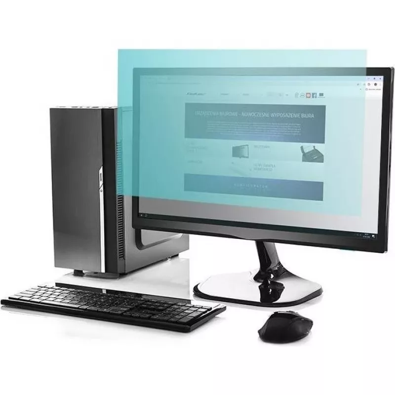 Monitora ekrāna aizsargs QOLTEC 51075 23,8 collas pret zilo gaismu, matēts pretatspīdums