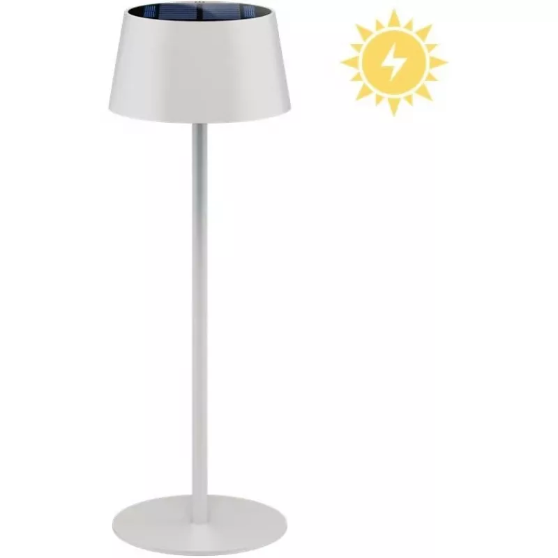 Galda lampa GOOBAY RB73929 bezvadu saules LED, balta