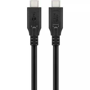 Goobay USB kabelis-C, USB4, 240 W, 40 Gbit/s, Power Delivery, 1 m (1m, USB 4.0, 240W), USB kabelis