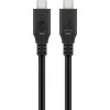 Goobay USB kabelis-C, USB4, 240 W, 40 Gbit/s, Power Delivery, 0,5 m (0,50 m, USB 4.0, 240 W), USB kabelis
