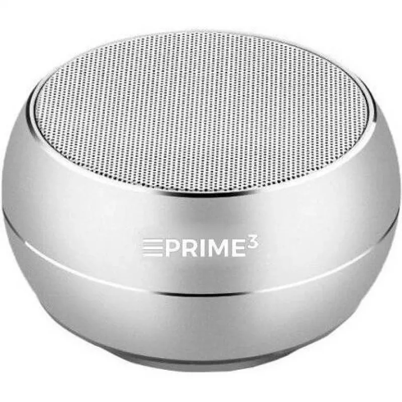 Prime3 Bluetooth skaļrunis ABT03SL (sudraba krāsa) (5h, akumulators), Bluetooth skaļrunis, sudraba