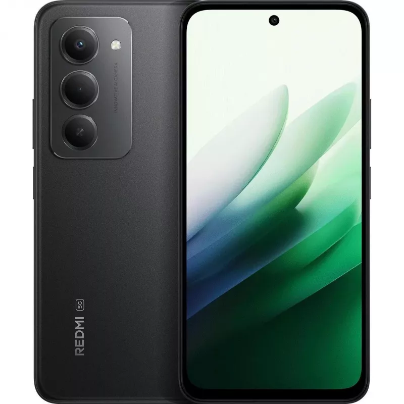 Xiaomi Redmi viedtālrunis 17.5 cm (6.9 inch) Hybrid Dual SIM Android 15 5G USB Type-C 4 GB 128 GB 7000 mAh Melns