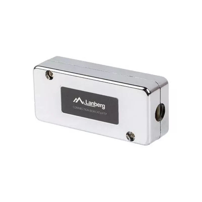 LANBERG tīkla sadales kārba PLC-6SL1-S, Cat6 S/FTP (S-STP), sudraba, 82×35×23 mm