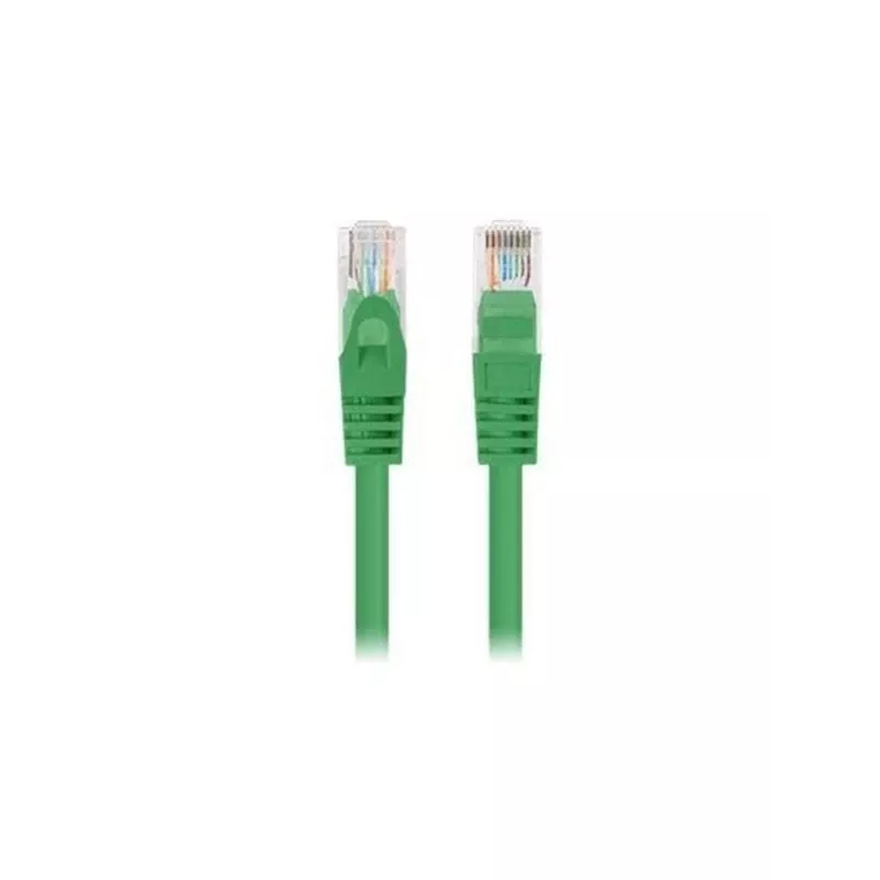 Patchcord cat.5e UTP 1m zaļš 10 iepakojumā PCU5-20CC-01