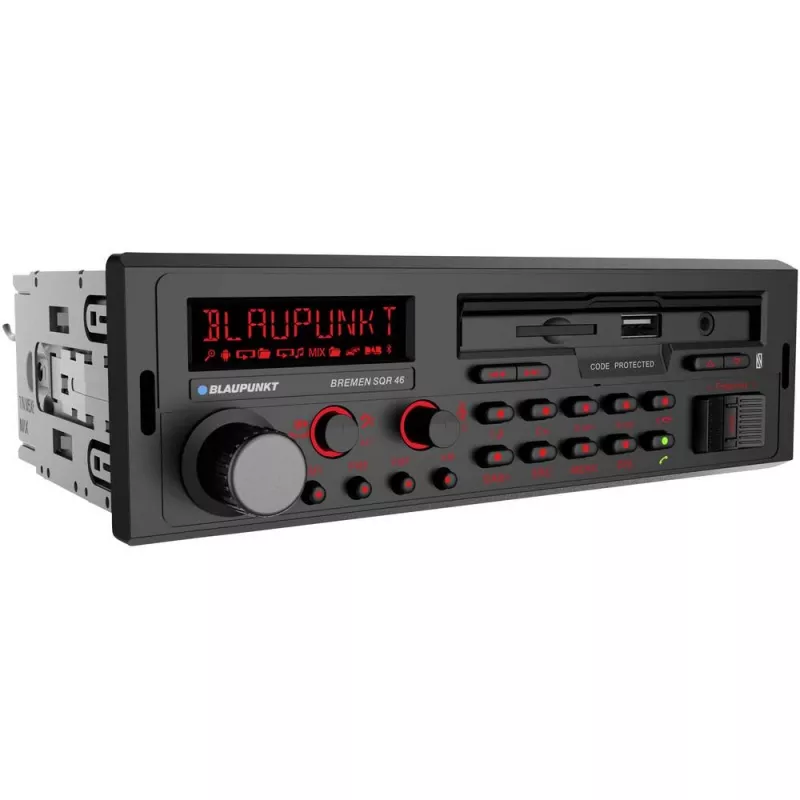 Blaupunkt Bremen SQR 46 DAB Autoradio DAB+ Tuner, Bluetooth®-brīvroku ierīce, retro dizains (2001018000000)