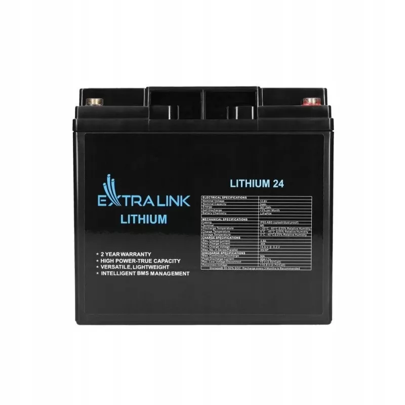 Extralink uzlādējamā baterija LiFePO4 24000 mAh 12.8 V
