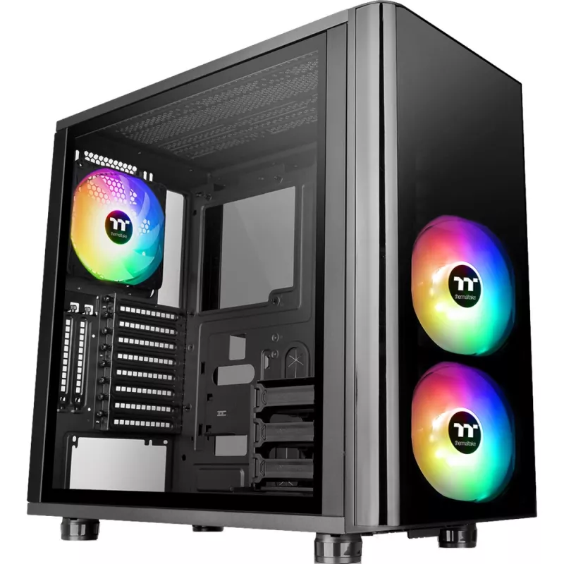 Thermaltake View 31 TG - ARGB Edition - MIDI tornis - ATX - bez barošanas bloka (PS/2) - Melns - USB/Audio