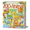 Ģipša liešanas komplekts 4m 4753 — Zoo dzīvnieku veidnes ģipša figūru izgatavošanai