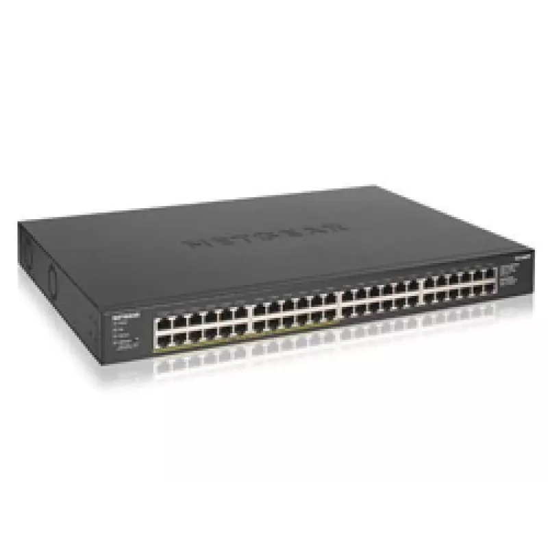 NETGEAR GS348PP Nepārvaldāms Gigabitu Ethernet (10/100/1000) Power over Ethernet (PoE) Melns