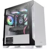 PC korpuss Thermaltake S100 Tempered Glass Snow Edition Micro Tower Balts