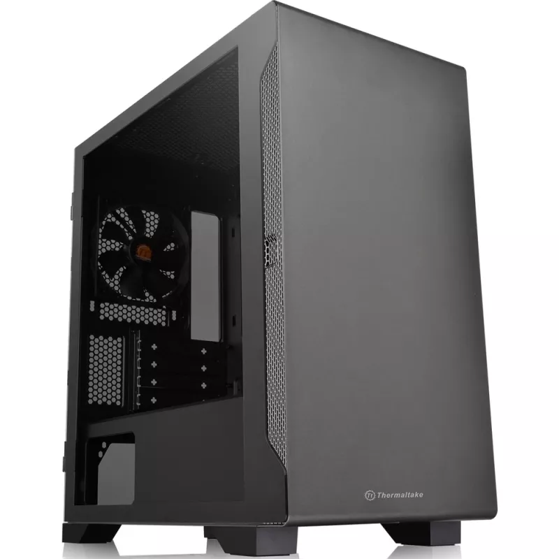 PC korpuss Thermaltake S100 TG Micro Tower Melns