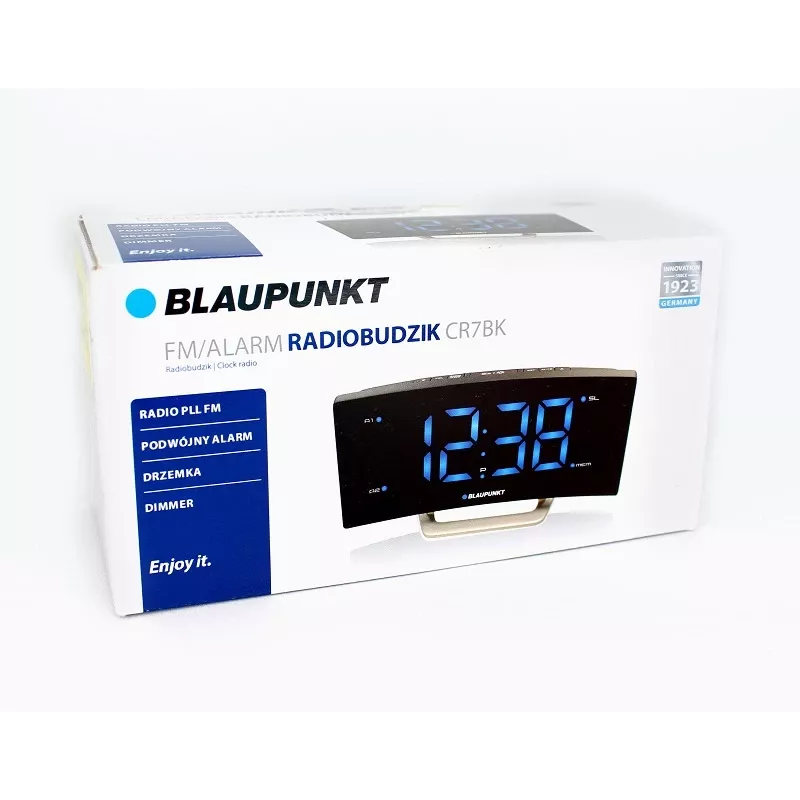 modinātājpulkstenis ar radio BLAUPUNKT CR7 BK (CR7 BK)