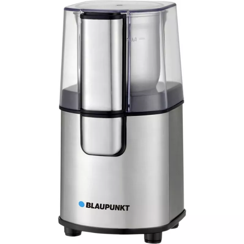 Asmeņu kafijas dzirnaviņas BLAUPUNKT FCG701 — 120 W, 85 g pupiņu ietilpība, nerūsējošā tērauda asmeņi, sudraba