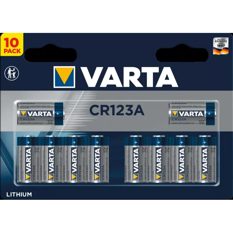 Battery Varta 06205 CR123A Lithium 3 V 34.5 mm 16 g