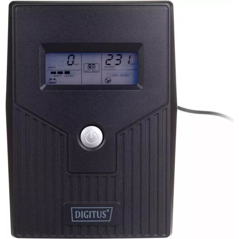 Nepārtrauktas barošanas avots UPS DIGITUS DN-170063-LCD (galddatoram, 600VA) (DN-170063-LCD)