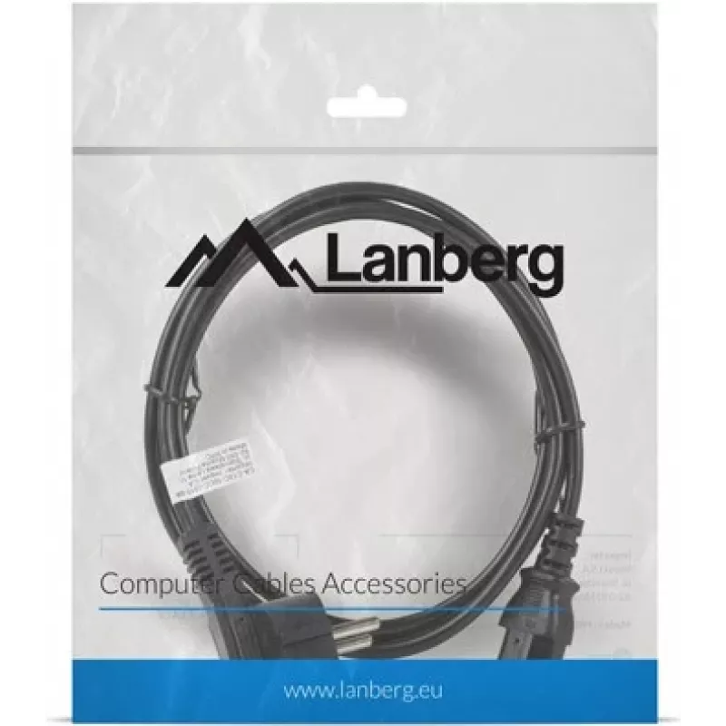 Lanberg CA-C13C-10CC-0018-BK Strāvas kabelis Melns 1,8 m C13 savienotājs CEE7/7 (CA-C13C-10CC-0018-BK)