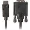Video kabeļa adapteris LANBERG DisplayPort uz DVI-D CA-DPDV-10CU-0018-BK, 1,8 m, melns