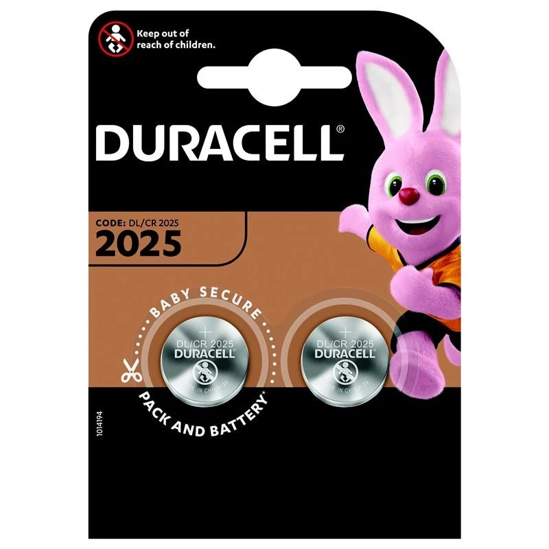 Batterijas CR2025 blister 2 gab.