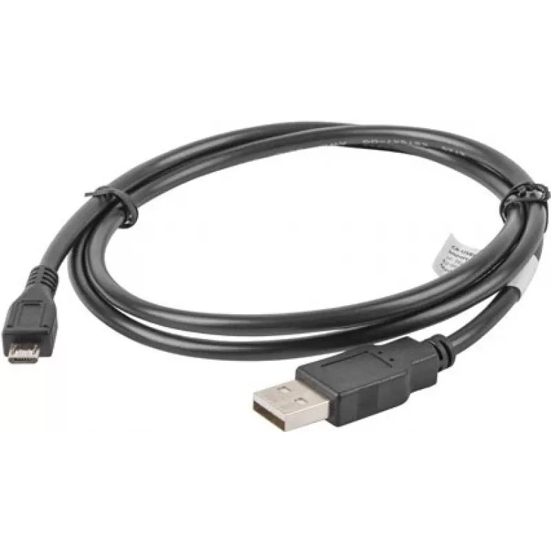 Lanberg CA-USBM-10CC-0010-BK USB kabelis USB 2.0 1 m Micro-USB B USB A Melns