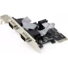 Iekšējais seriālais adapteris GEMBIRD SPC-22 PCIe RS-232 Low-profile, WCH382, 16000 Kbit/s, 67×120×20 mm, melns