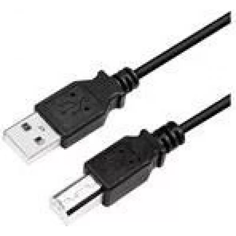 USB kabelis LogiLink CU0007B USB 2.0 2 m USB A USB B Melns