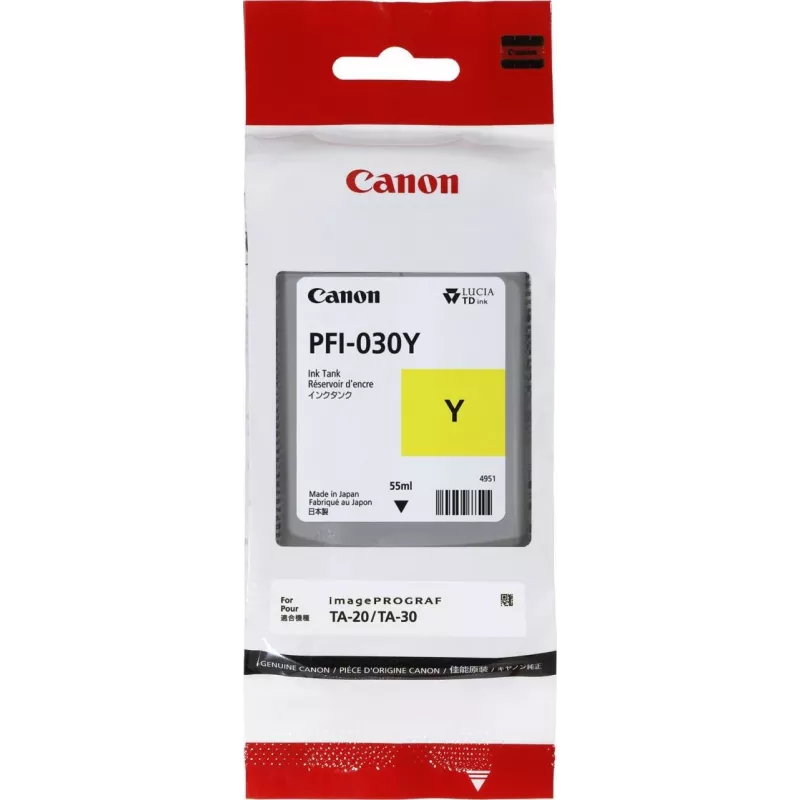 Canon PFI-030Y tintes kasetne 1 gab. Oriģināla Dzeltena