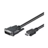 Goobay | DVI-D/HDMI kabelis, niķelēts | 50580 | DVI-D vīrišķais Single-Link (18+1 pin) | HDMI vīrišķais (A tips) | 2 m