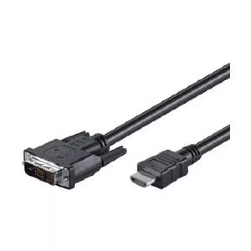 Goobay | DVI-D/HDMI kabelis, niķelēts | 50580 | DVI-D vīrišķais Single-Link (18+1 pin) | HDMI vīrišķais (A tips) | 2 m