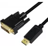 Video kabeļa adapteris LogiLink CV0132 DisplayPort uz DVI 3 m melns