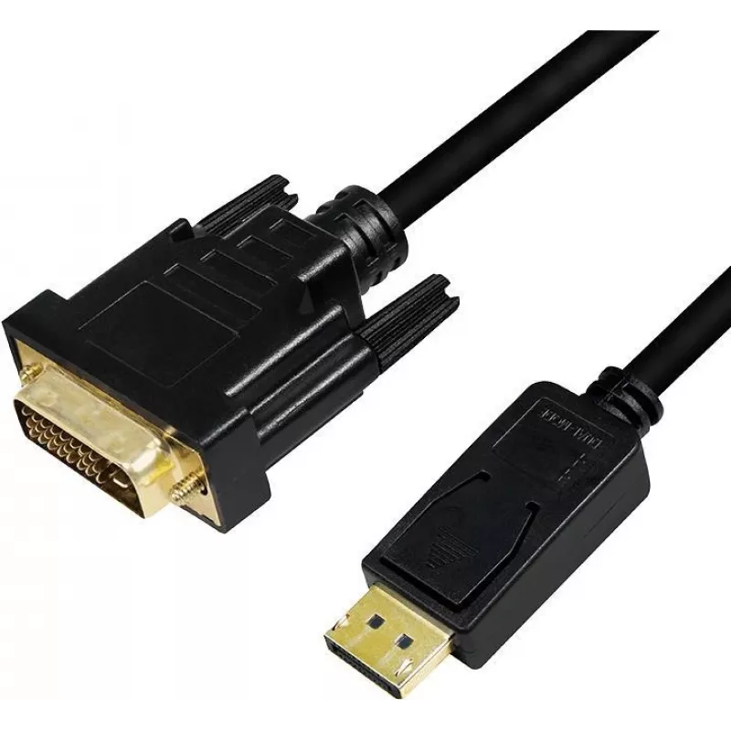 Video kabeļa adapteris LogiLink CV0132 DisplayPort uz DVI 3 m melns
