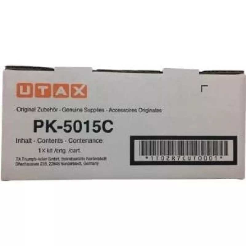 Utax 1T02R7CUT0/PK-5015C Tonera komplekts ciāna krāsā. 3K lapas ISO/IEC 19752 TA
