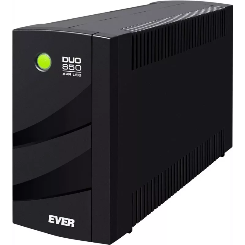 EVER DUO 850 AVR USB - UPS - maiņstrāva 230 V - 550 W - 850 VA - vienfāzes - 2 x Bleisure 5 Ah - USB - Izejas kontaktligzdas: 6