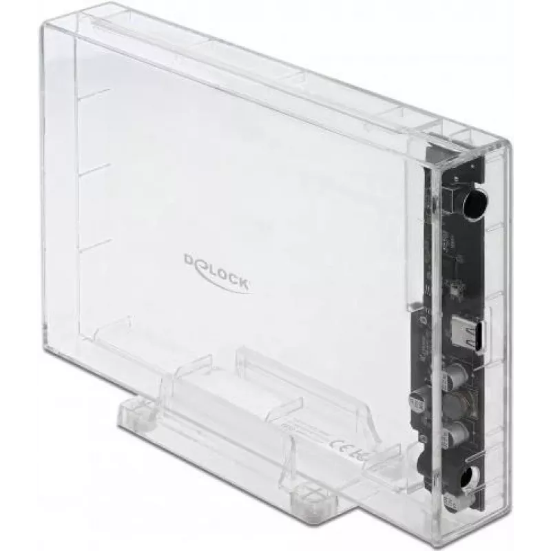 HDD/SSD korpuss DeLOCK 42623 caurspīdīgs 2.5/3.5 collu
