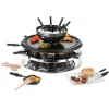 Unold 48726 raclette grils 8 personām 1300 W Melns, Nerūsējošais tērauds