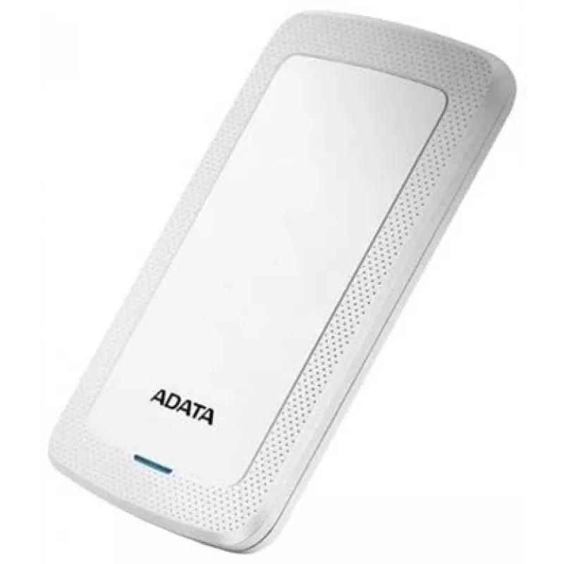 ADATA HV300 - Cietais disks - 2 TB - ārējais (pārnēsājams) - USB 3.1 - 256 bitu AES - Balts