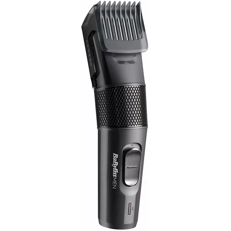 Matu trimeris BABYLISS E786E, bezvadu uzlādējams, 13 garuma soļi, 0,5–24 mm, nerūsējošā tērauda asmens, melns