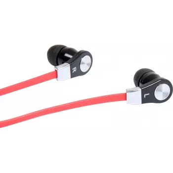 MAGICSOUND DS-2 - STEREO AUSIŅAS AR MIKROFONU, MELNI-SARKANAS